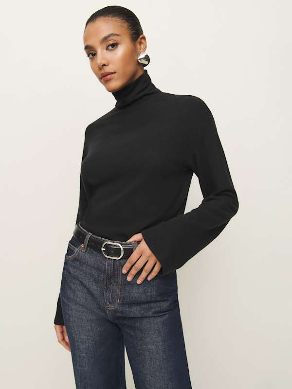 Anya Knit Top - Black